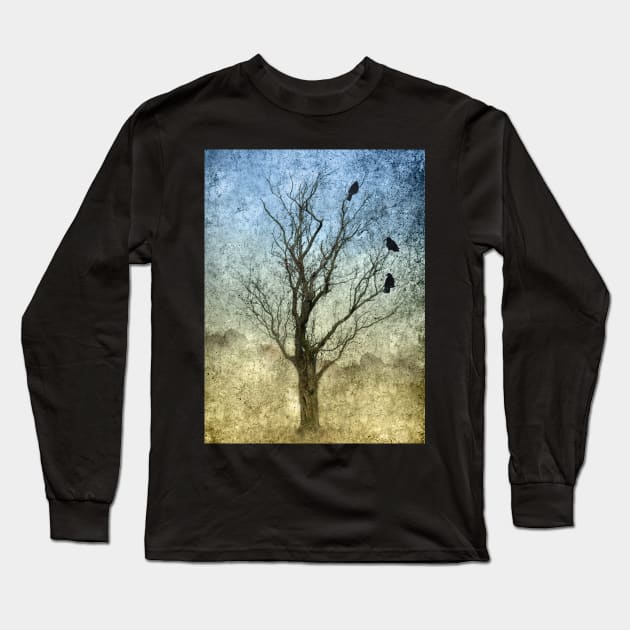 Three Crows Long Sleeve T-Shirt by declancarr